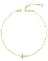 Choker con croce al lato
