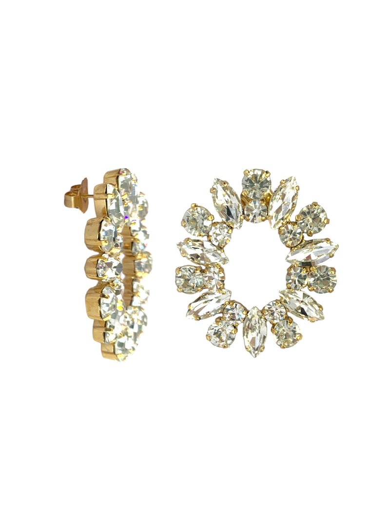 Orecchini Oval Wheel Swarovski