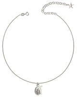 Necklace with cross and holy card