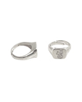 Anello Chevalier letter Luxury Square