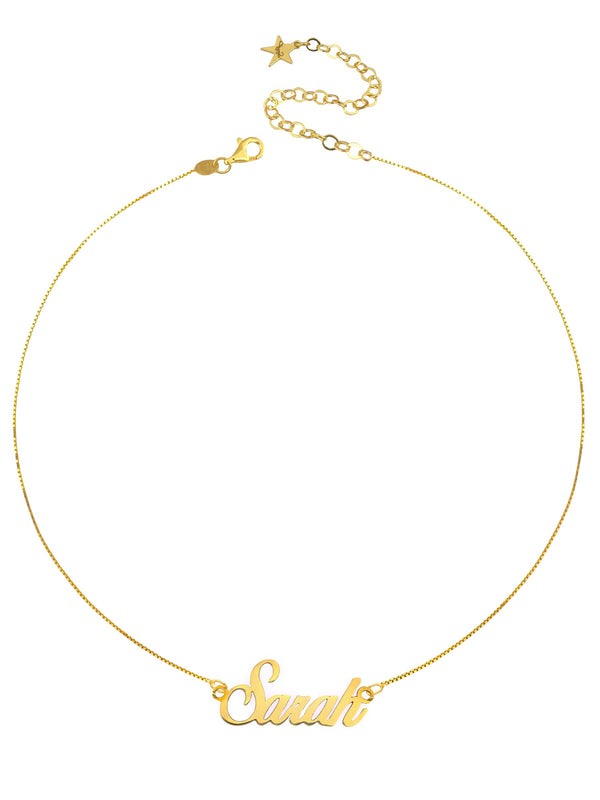 Customizable necklace in italics