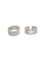 Anello fascia pomellata con stella