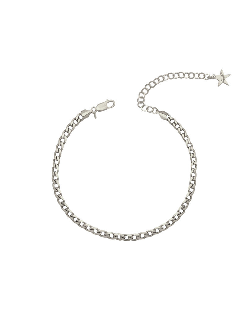 Anklet with groumette chain