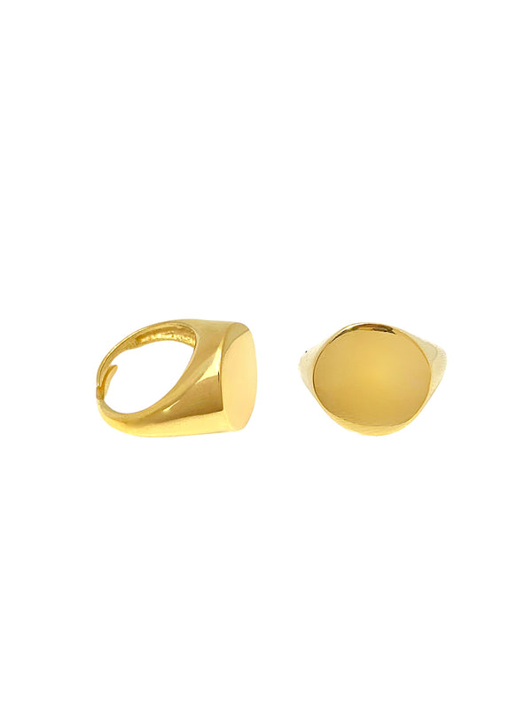 Round Chevalier Ring