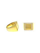 Anello chevalier square luxury