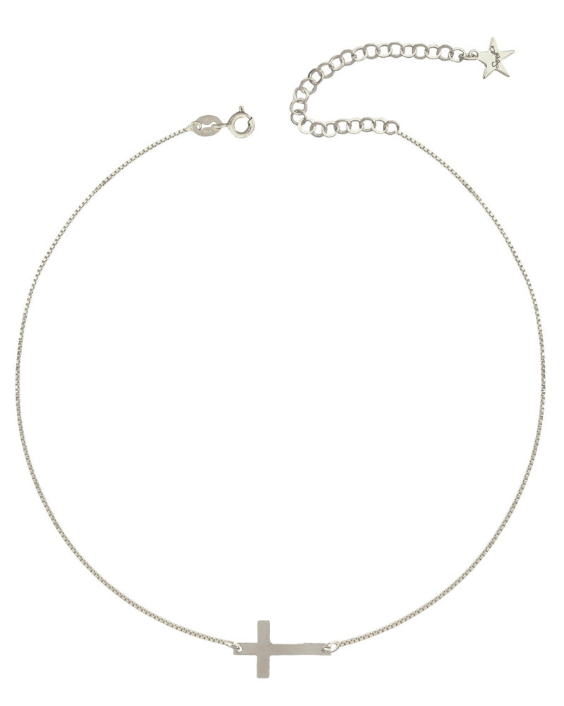 Choker con croce al lato