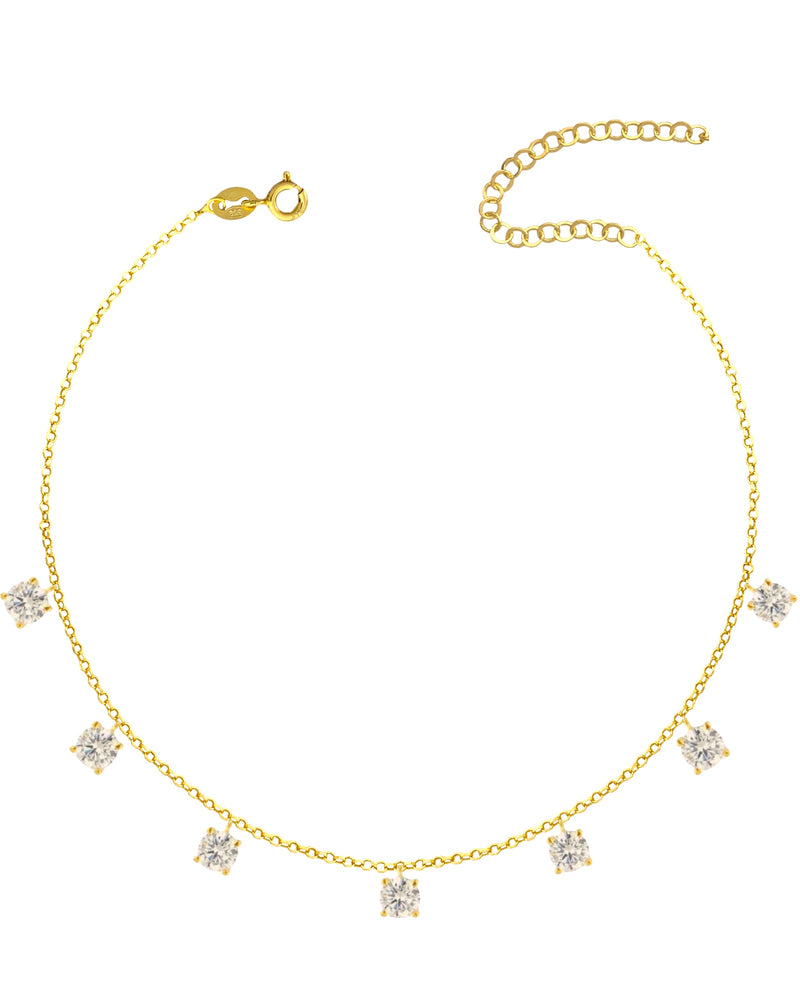 Multi zirconia necklace