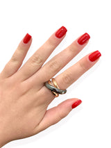 Anello incrocio black