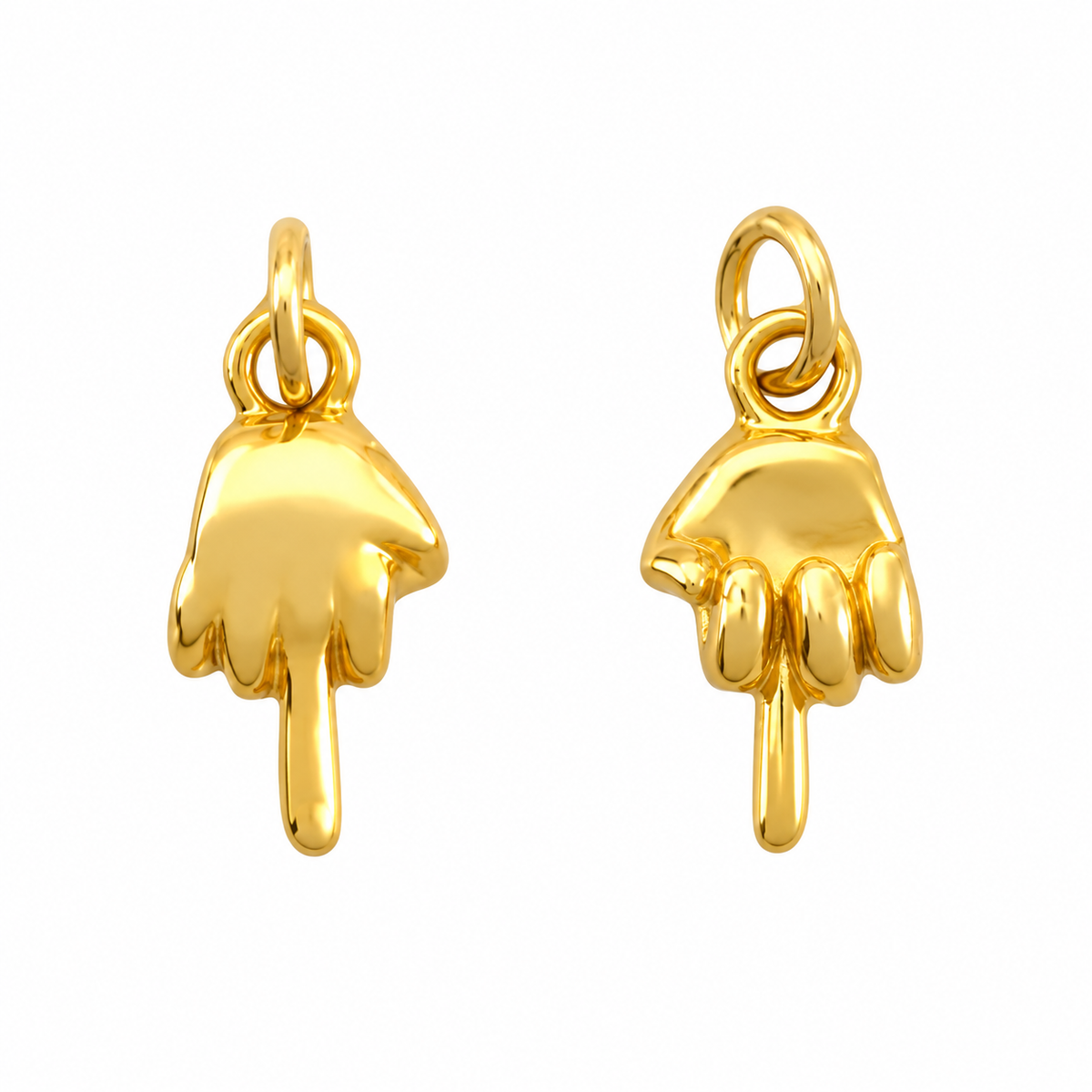 Lucky Middle Finger Charm