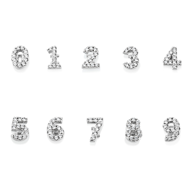 Luxury numbers charms