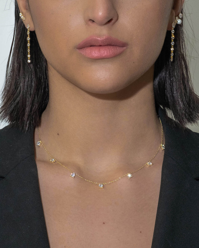 Multi zirconia necklace
