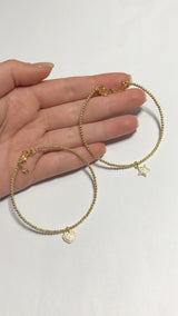 Bracciale semi rigido cuore
