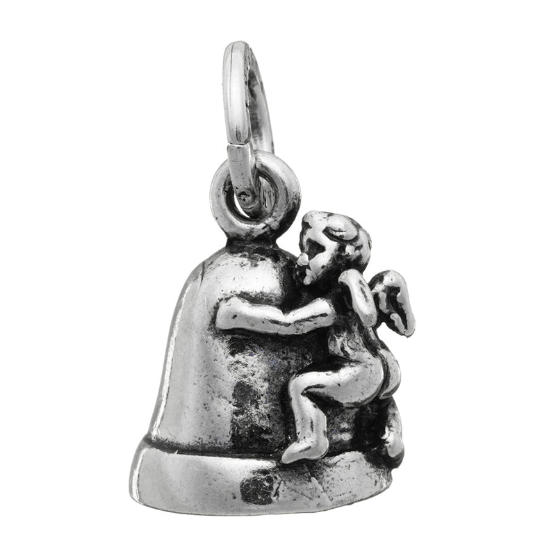 Bell charm with angel
