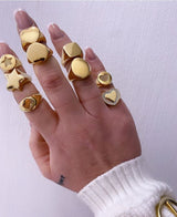 Anello chevalier tondo mini