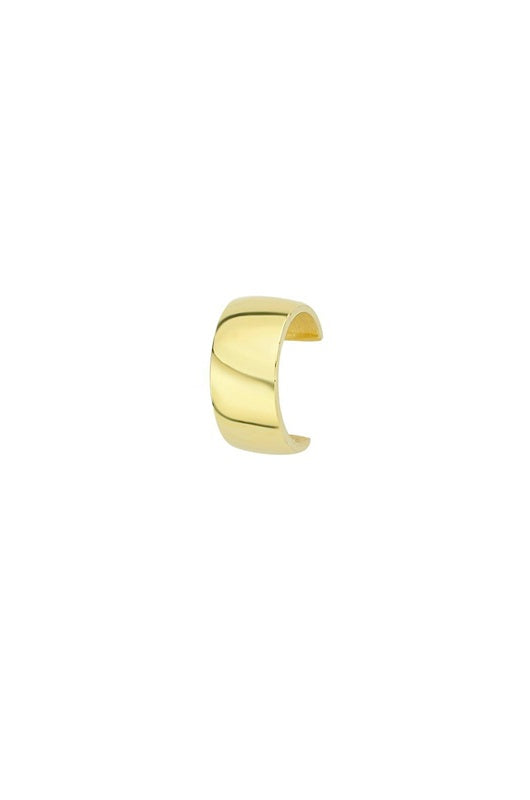 Double smooth ear cuff