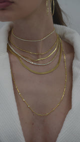 Collana Flora Diamantata