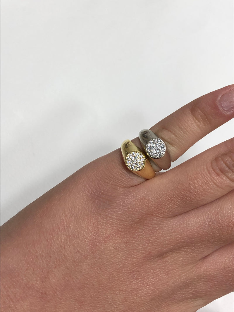 Anello Chevalier mini tondo