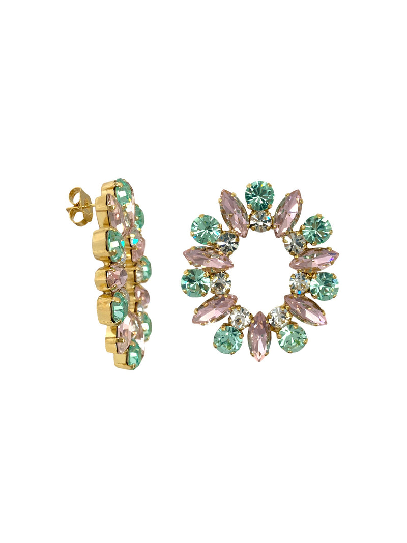 Orecchini Oval Wheel Swarovski
