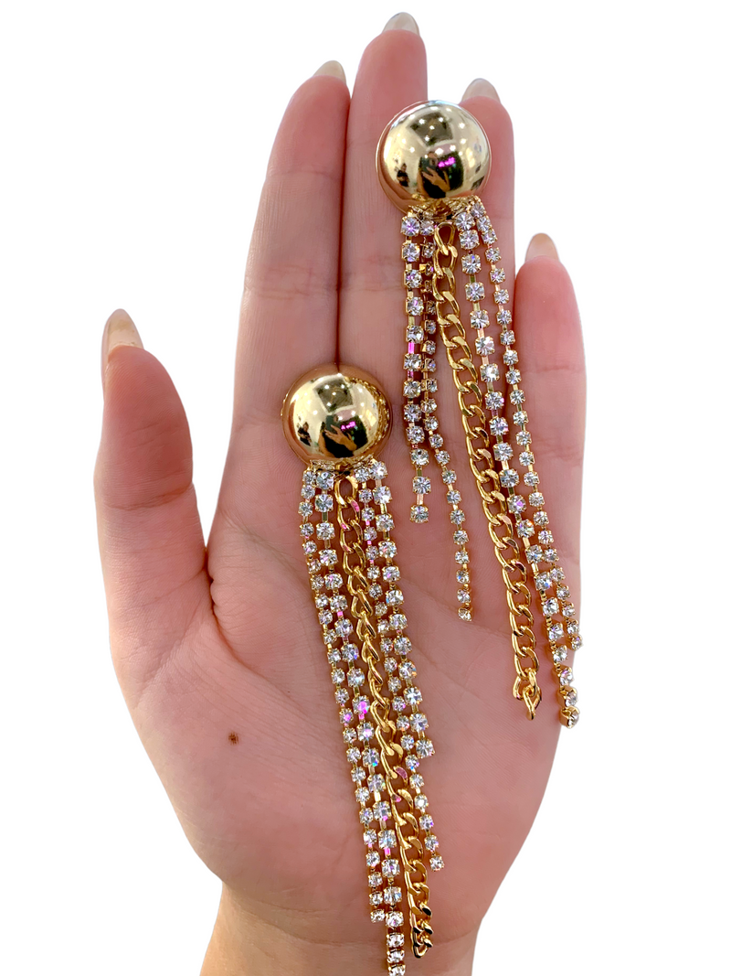 Orecchini bubble Chain
