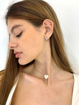 Love necklace with zircons