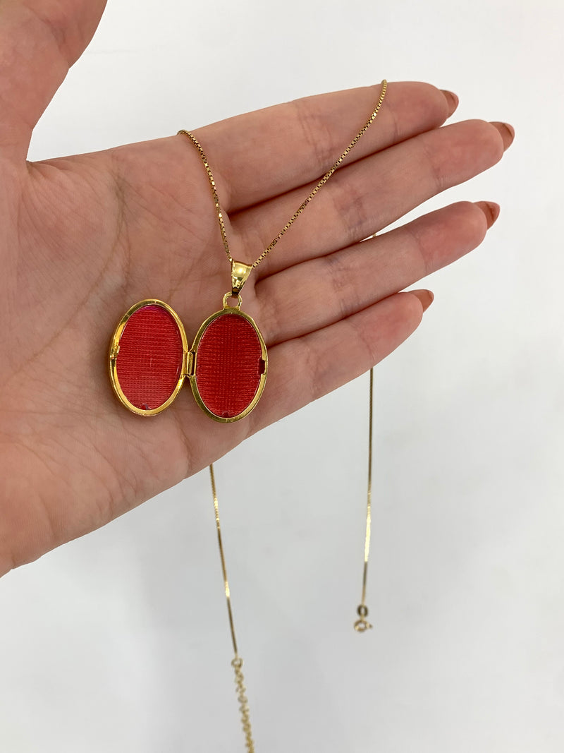You & me oval necklace