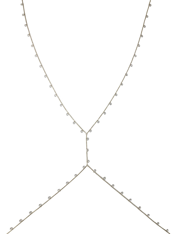 Catena corpo zirconi pendenti