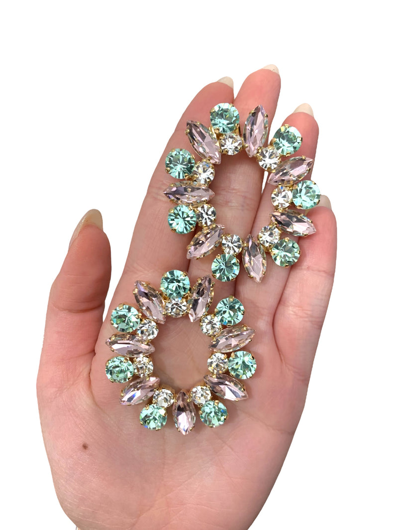 Orecchini Oval Wheel Swarovski