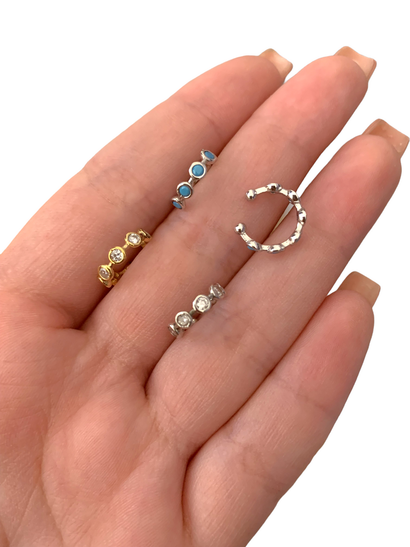 Earcuff round zirconi