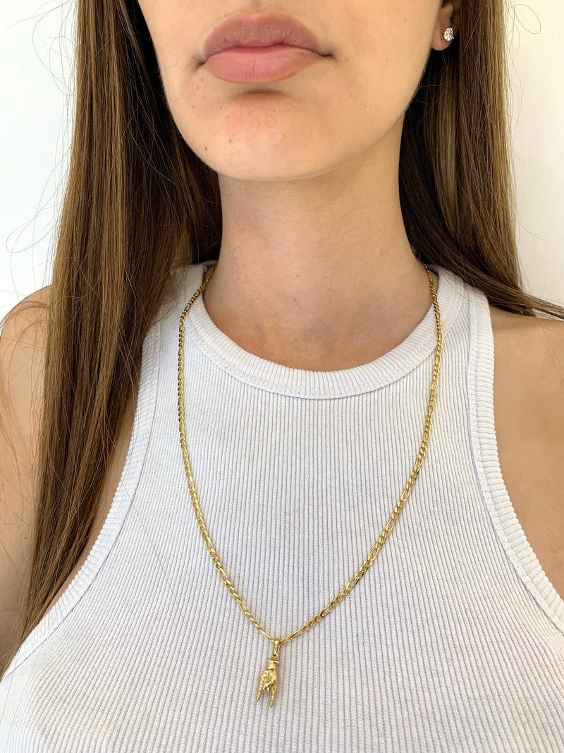 Collana con corna iettatrici