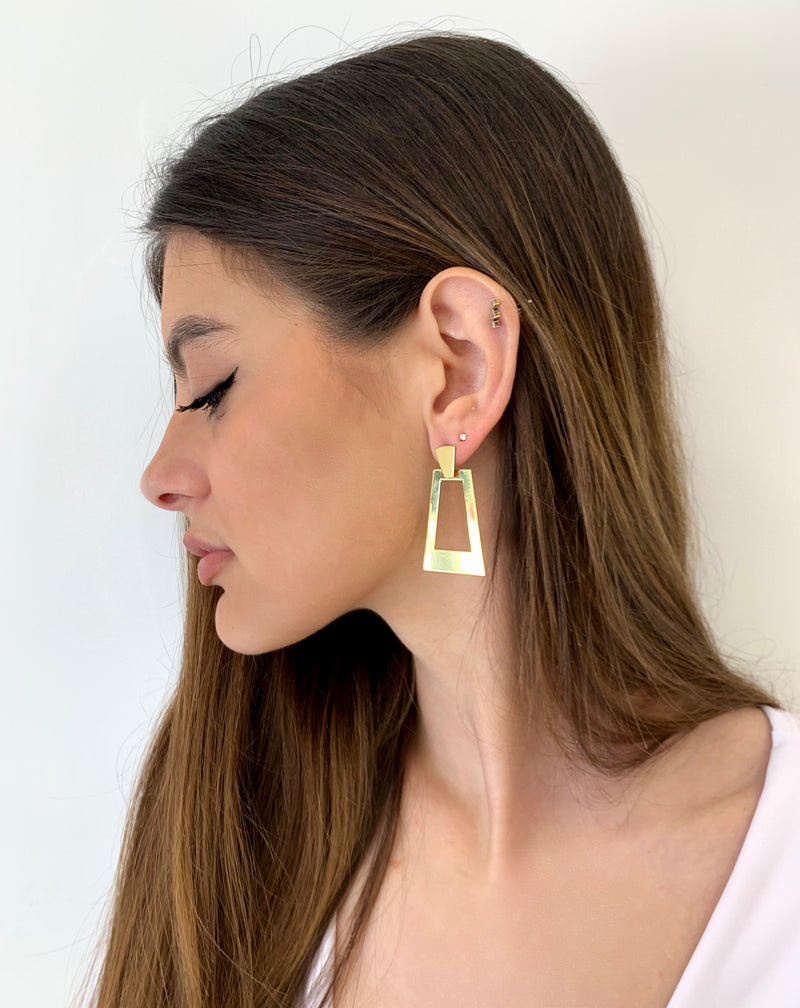 Orecchini pendent rectangle