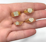 Anello Chevalier mini square