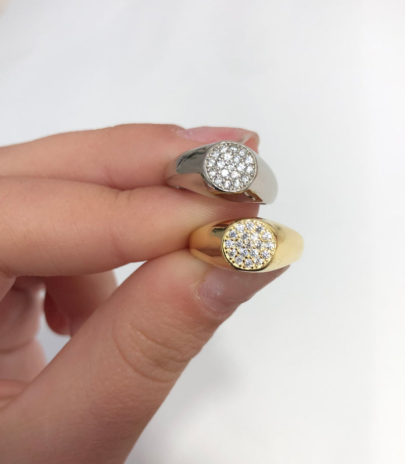 Anello Chevalier mini tondo