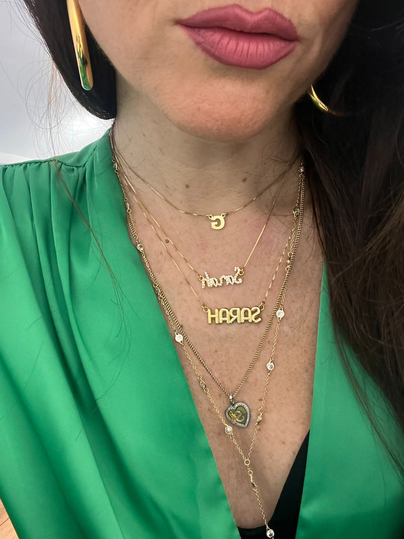 Collana Bubble Letter