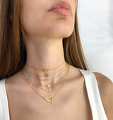Choker with cross on the side