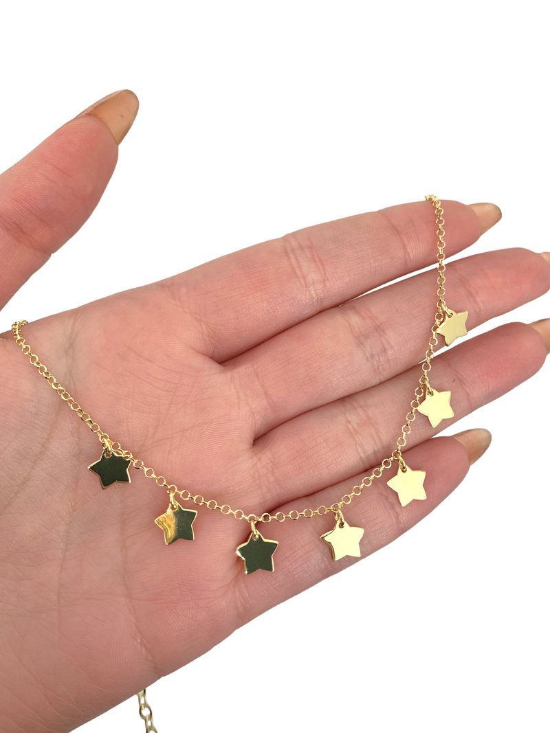 Collana con stelle pendenti