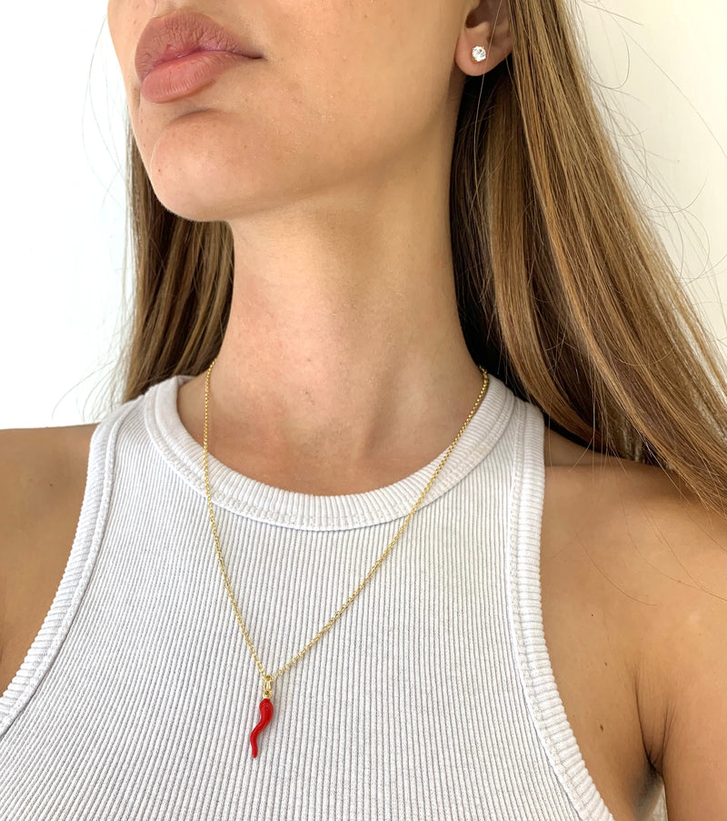 Horn necklace