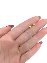 Orecchini chain star