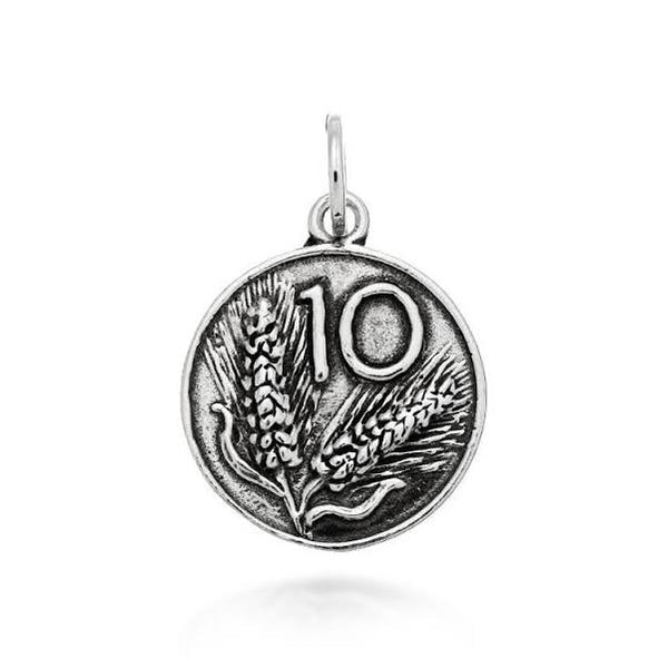 10 lire coin charm