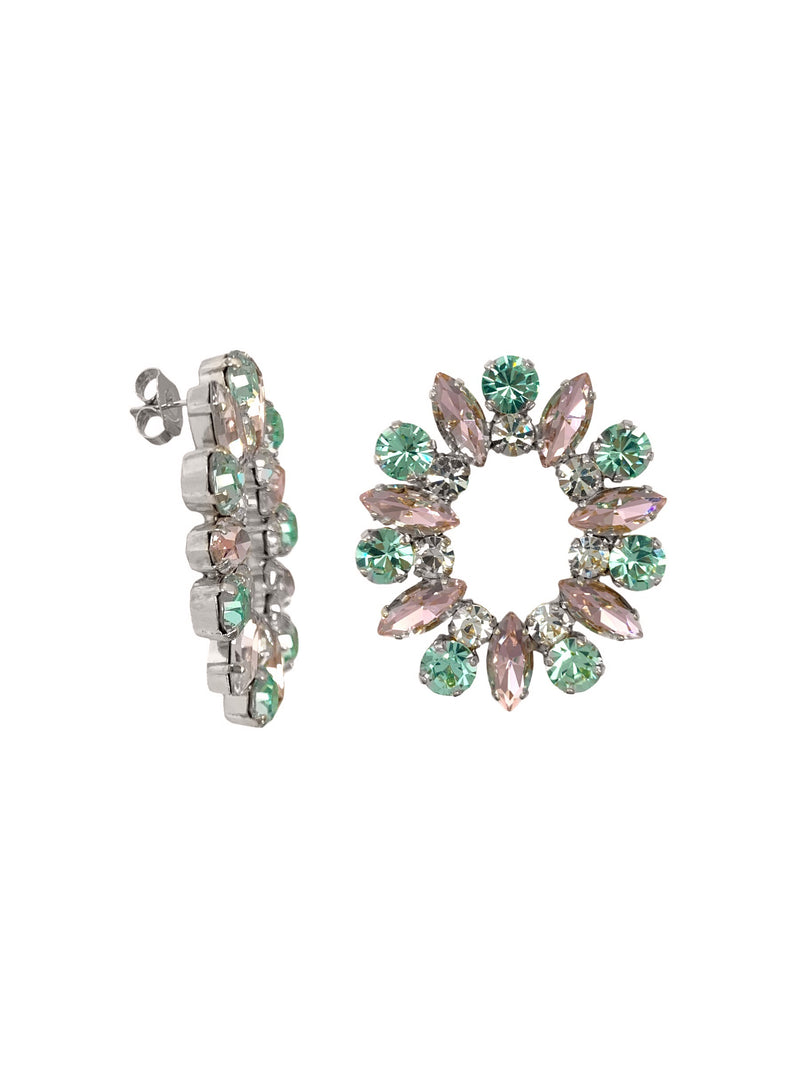 Orecchini Oval Wheel Swarovski