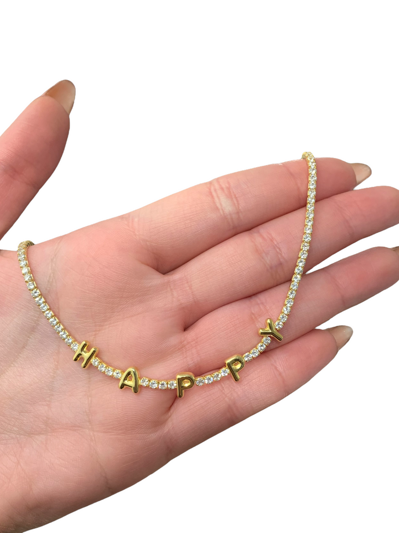 Choker luxury letter bubble