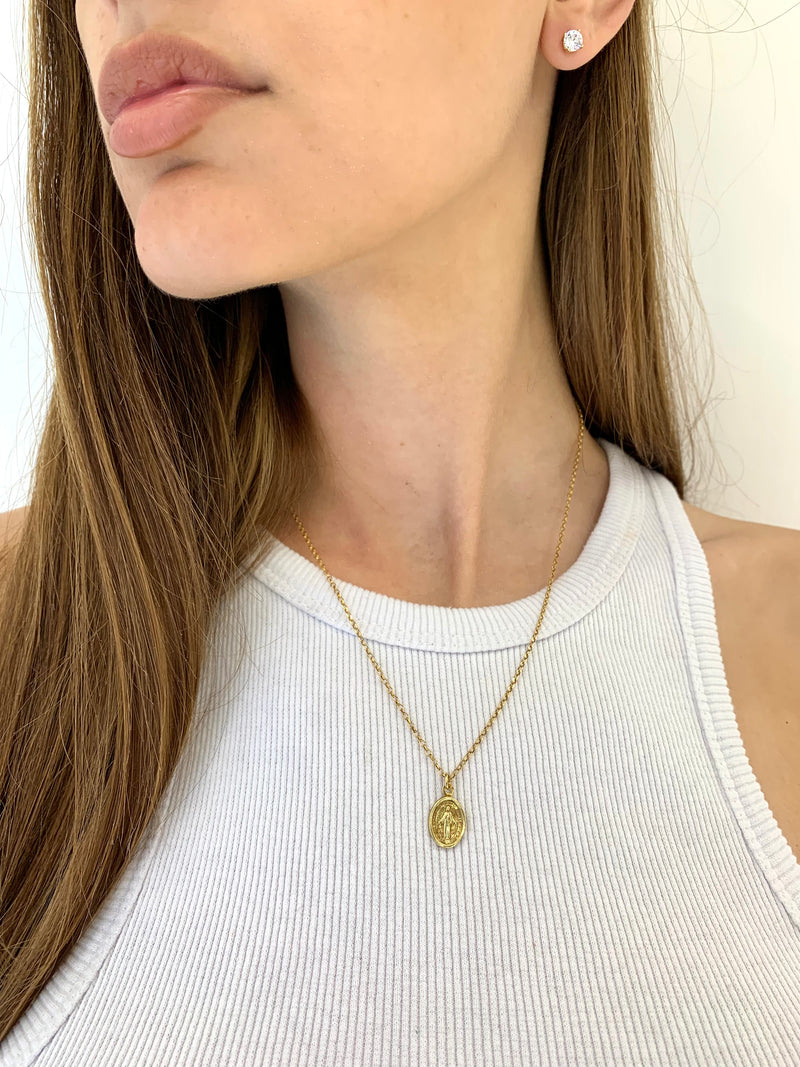 Collana con santino