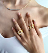 Anello Square Chain