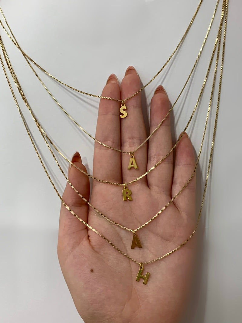 Collana Multi fili Letter