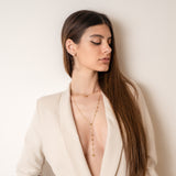 Collana  cuore e lettera traforata